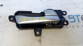 Door handle inner rear right Hyundai Sonata 11-15 gray