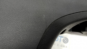 Console center armrest and cup holders Jeep Cherokee KL 19- black, armrest leather, scratches