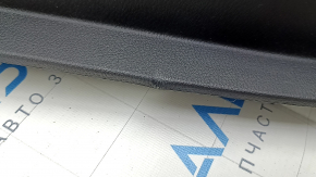 Door trim card front left Jeep Cherokee KL 19 - black, with black insert leather, armrest leather, gray molding, for seat memory, dent
