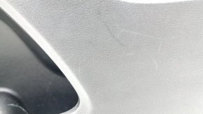 Door trim card front right Jeep Cherokee KL 19 - black, with black insert leather, armrest leather, gray molding