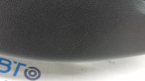 Door trim card rear left Jeep Cherokee KL 19 - black, with black insert leather, armrest leather, gray molding, scratches