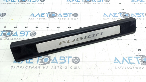 Door sill trim front left Ford Fusion mk5 13-20 black with chrome insert, scratches