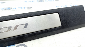 Door sill trim front right Ford Fusion mk5 13-20 black with chrome insert, scratches