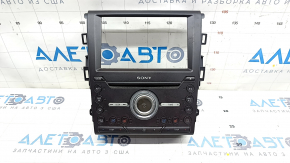 Ford Fusion mk5 13-20 SYNC 3 SONY radio control panel with heating and ventilation, scratches