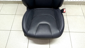 Passenger seat Ford Fusion mk5 17-20 with airbag, electric, heated, ventilated, perforated, leather black, Titanium, for cleaning