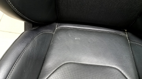 Passenger seat Ford Fusion mk5 17-20 with airbag, electric, heated, ventilated, perforated, leather black, Titanium, for cleaning