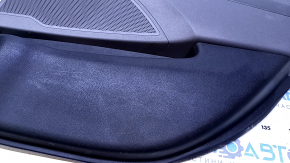 Door trim card rear right Hyundai Sonata 11-15 hybrid gray with gray insert rubber, armrest gray rubber, molding gray gloss, scratches, abrasions