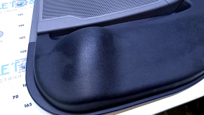 Door trim card rear right Hyundai Sonata 11-15 hybrid gray with gray insert rubber, armrest gray rubber, molding gray gloss, scratches, abrasions