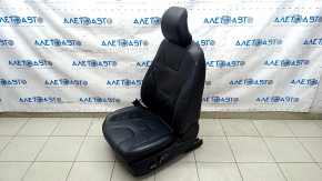 Driver's seat Ford Fusion mk5 17-20 without airbag, electric, heated, ventilated, perforated, black leather, Titanium, cracks in leather