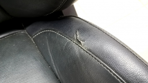Driver's seat Ford Fusion mk5 17-20 without airbag, electric, heated, ventilated, perforated, black leather, Titanium, cracks in leather