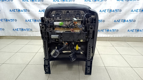Driver's seat Ford Fusion mk5 17-20 without airbag, electric, heated, ventilated, perforated, black leather, Titanium, cracks in leather