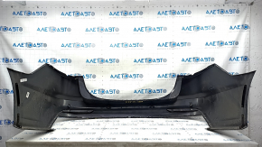 Rear bumper bare Ford Fusion mk5 19-20 for 4 parking sensors without Park Assist, black, scratches