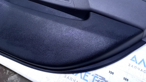 Door trim card rear right Hyundai Sonata 11-15 hybrid gray with gray insert rubber, armrest gray rubber, molding gray gloss, dents, scratches, abrasions