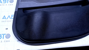 Door trim card rear right Hyundai Sonata 11-15 hybrid gray with gray insert rubber, armrest gray rubber, molding gray gloss, dents, scratches, abrasions