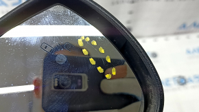 Side mirror right Ford Ecosport 18-22 turn signal, BSM, heated, 9 pins, black, scratch on mirror
