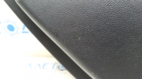Door trim card rear left Ford Fusion mk5 17-20 titanium, black leather with black leather insert, leather armrest, gray molding, worn