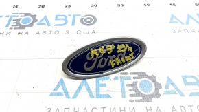 Emblem badge front bumper Ford Fusion mk5 13-20 missing fragment, sand
