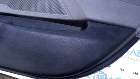 Door trim card rear right Hyundai Sonata 11-15 hybrid gray with gray insert rubber, armrest gray rubber, molding gray gloss, scratches, dents, abrasions