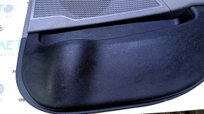 Door trim card rear right Hyundai Sonata 11-15 hybrid gray with gray insert rubber, armrest gray rubber, molding gray gloss, scratches, dents, abrasions