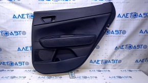 Door trim card rear right Kia Optima 16- black with black insert leather, armrest black leather, scratches, abrasions, dents