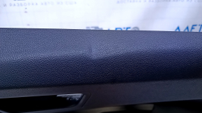 Door trim card rear right Kia Optima 16- black with black insert leather, armrest black leather, scratches, abrasions, dents