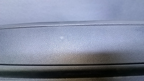 Door trim card rear right Kia Optima 16- black with black insert leather, armrest black leather, scratches, abrasions, dents