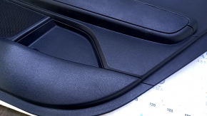 Door trim card rear right Kia Optima 16- black with black insert leather, armrest black leather, scratches, abrasions, dents