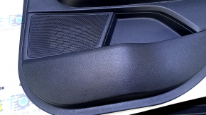 Door trim card rear right Kia Optima 16- black with black insert leather, armrest black leather, scratches, abrasions, dents