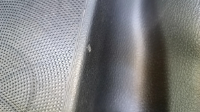 Door trim card rear right Kia Sorento 10-15 black with black insert plastic, armrest black leather, molding black wood gloss, with curtain, scratches, abrasions, scuffs
