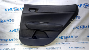 Door trim card rear right Kia Optima 16- black with black insert leather, armrest black leather, scratches, abrasions, dents