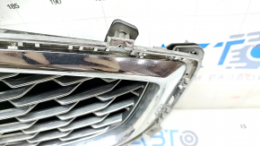 Grille radiator grill assembly with frame Ford Fusion mk5 19-20 chrome, titanium, sand