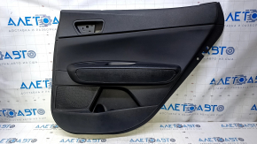 Door trim card rear right Kia Optima 16- black with black insert leather, armrest black leather, scratches, abrasions, dents