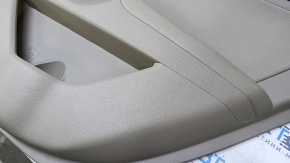 Door trim card rear right Kia Optima 11-15 beige with beige insert cloth, armrest beige rubber, scratches, abrasions, dents