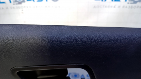 Door trim card rear right Kia Optima 11-15 gray with gray insert cloth, armrest gray rubber, scratches, abrasions, dent, scuff