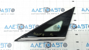Window blind glass front left Ford Ecosport 18-22 chrome molding