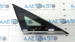 Window blind glass front right Ford Ecosport 18-22 chrome molding