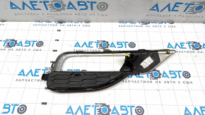 Front bumper grille left Honda CRV 15-16 chrome under fog lights sand, scratches