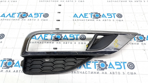 Front bumper grille right Honda CRV 15-16 chrome under fog lights sand, rubbed