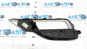 Front bumper grille right Honda CRV 15-16 chrome under fog lights sand, rubbed