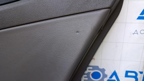Door trim card rear right Hyundai Sonata 11-15 hybrid gray with gray insert rubber, armrest gray rubber, molding gray gloss, scratches, pokes, abrasions