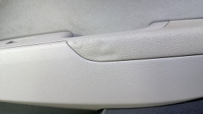 Door trim card rear right Hyundai Elantra AD 19-20 gray, gray rubber armrest, gray cloth insert, gray molding, dents, scuffs, broken fastener, scratches, abrasions, needs cleaning