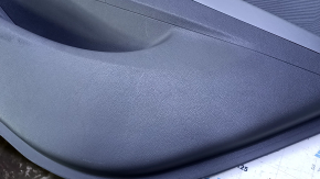 Door trim card rear right Hyundai Elantra UD 11-13 prerest gray with gray insert cloth, armrest gray leather, molding gray structure, scratches, abrasions