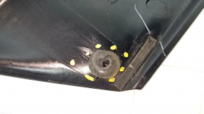 Left trunk door molding along glass Ford Ecosport 18-22 black gloss, broken guides
