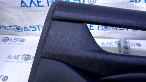 Door trim card rear right Honda Accord 18-22 black, armrest and insert black leather, molding black structure, scratches, abrasions