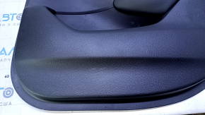 Door trim card rear right Honda Accord 18-22 black, armrest and insert black leather, molding black structure, scratches, abrasions
