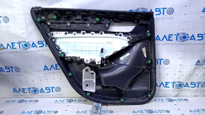 Door trim card rear right Honda Accord 18-22 black, armrest and insert black leather, molding black structure, scratches, abrasions