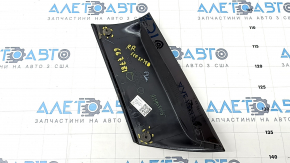 Right trunk door molding along glass Ford Ecosport 18-22 black gloss, broken guides, scratches