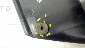 Right trunk door molding along glass Ford Ecosport 18-22 black gloss, broken guides, scratches