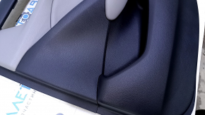 Door trim card rear right Honda Accord 18-22 black with gray insert leather, armrest gray leather, molding black structure, scratches, abrasions