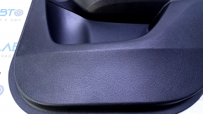 Door trim card rear right Honda Accord 13-17 black with black insert leather, armrest black leather, scuffs, scratches